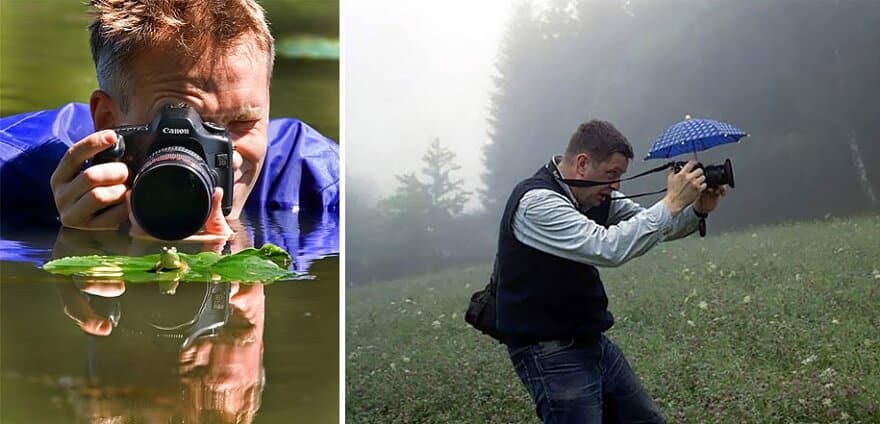 Photographes prêts à tout pour prendre le cliché parfait
