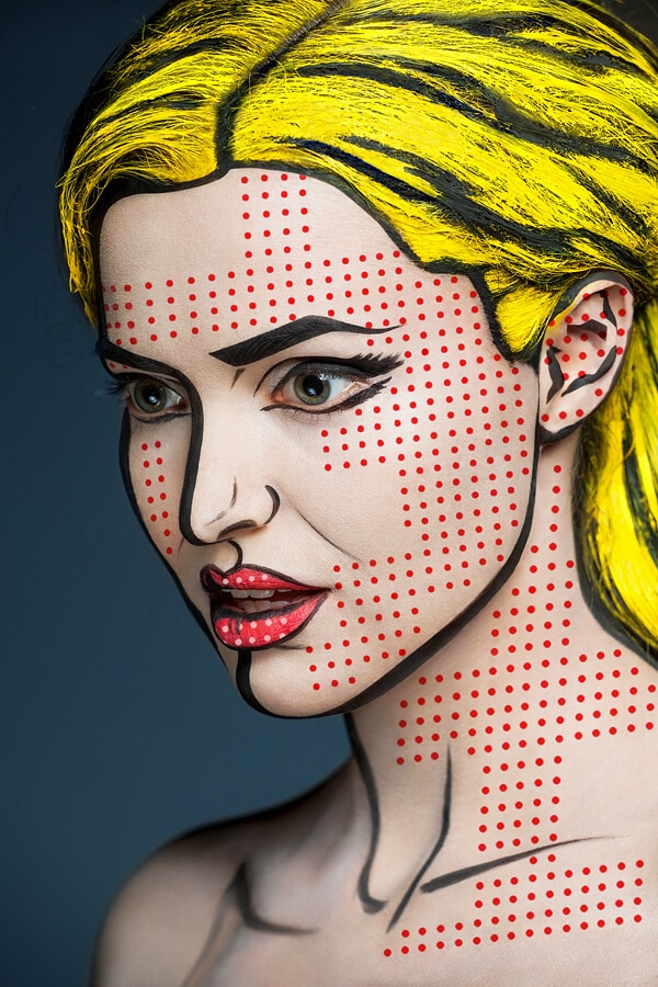 Kutsan Valeriya, maquillage, portraits, visages, illusion