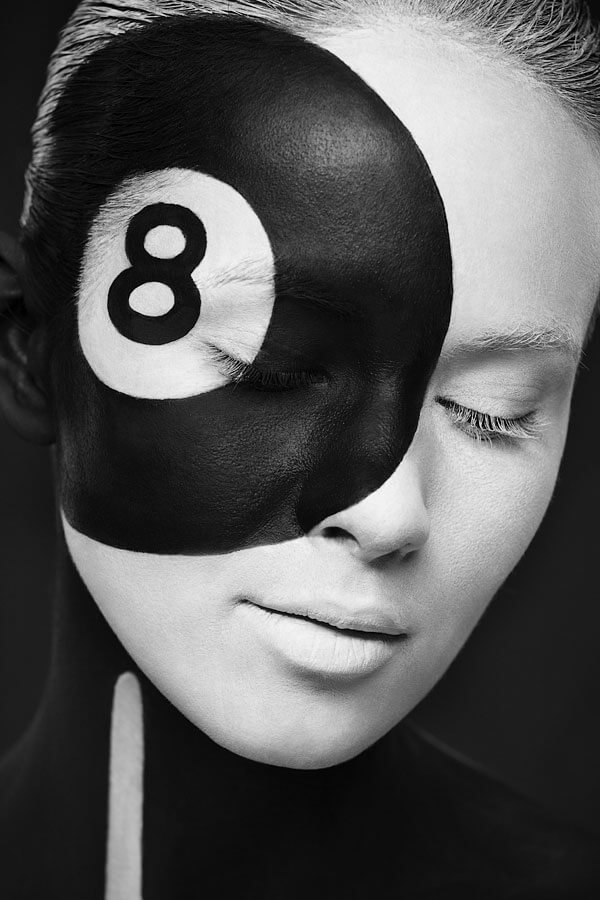 Kutsan Valeriya, maquillage, portraits, visages, illusion