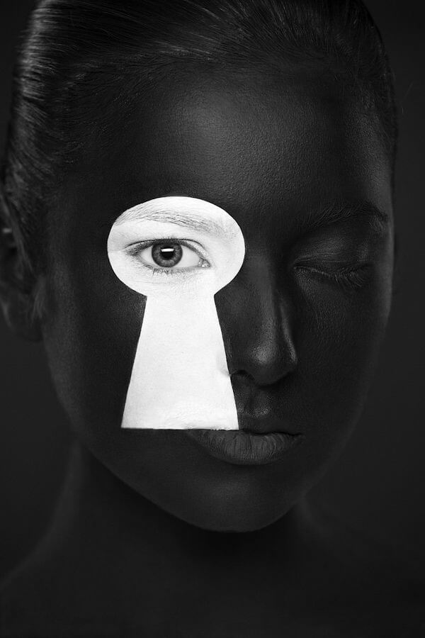 Kutsan Valeriya, maquillage, portraits, visages, illusion