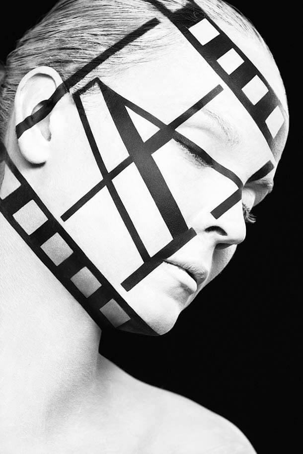 Kutsan Valeriya, maquillage, portraits, visages, illusion