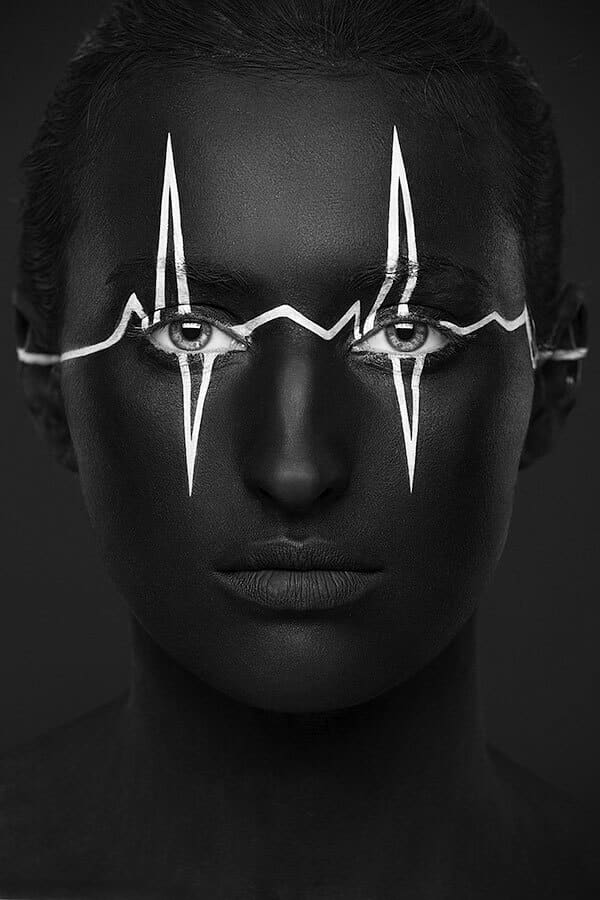 Kutsan Valeriya, maquillage, portraits, visages, illusion