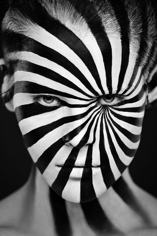 Kutsan Valeriya, maquillage, portraits, visages, illusion