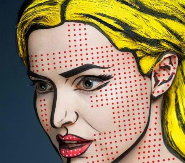 Illusion: ces peintures sur toile sont en fait des visages maquillés