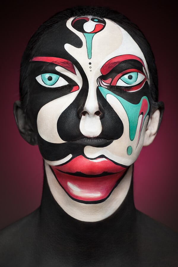 Kutsan Valeriya, maquillage, portraits, visages, illusion
