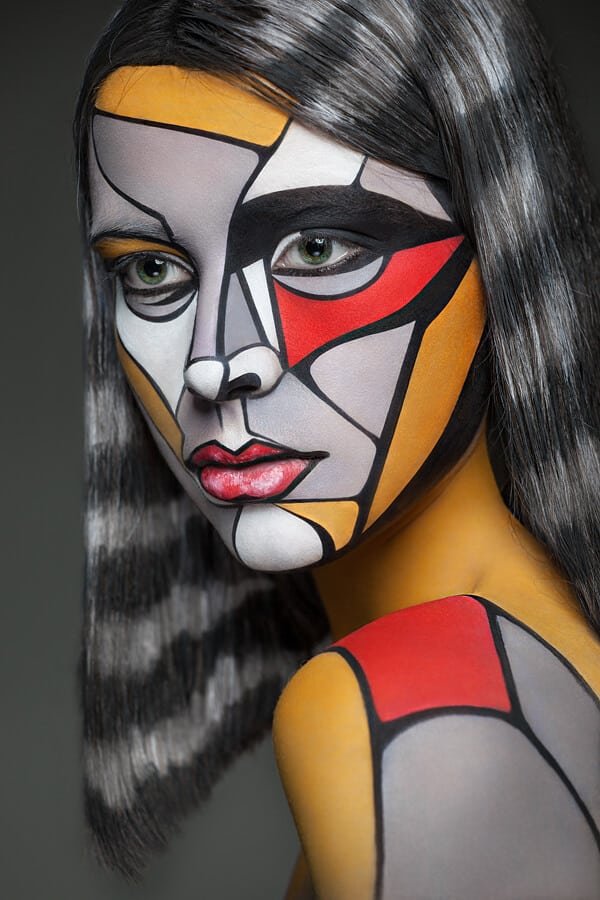 Kutsan Valeriya, maquillage, portraits, visages, illusion
