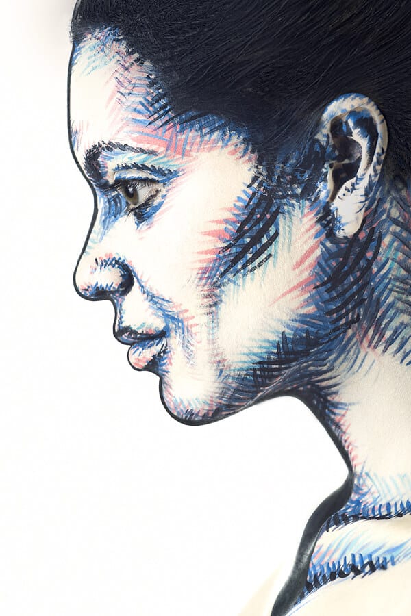 Kutsan Valeriya, maquillage, portraits, visages, illusion