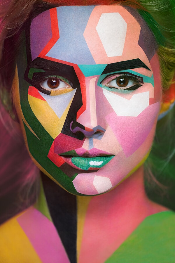 Kutsan Valeriya, maquillage, portraits, visages, illusion