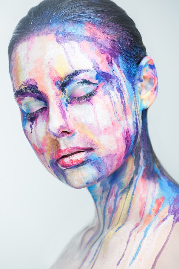 Kutsan Valeriya, maquillage, portraits, visages, illusion