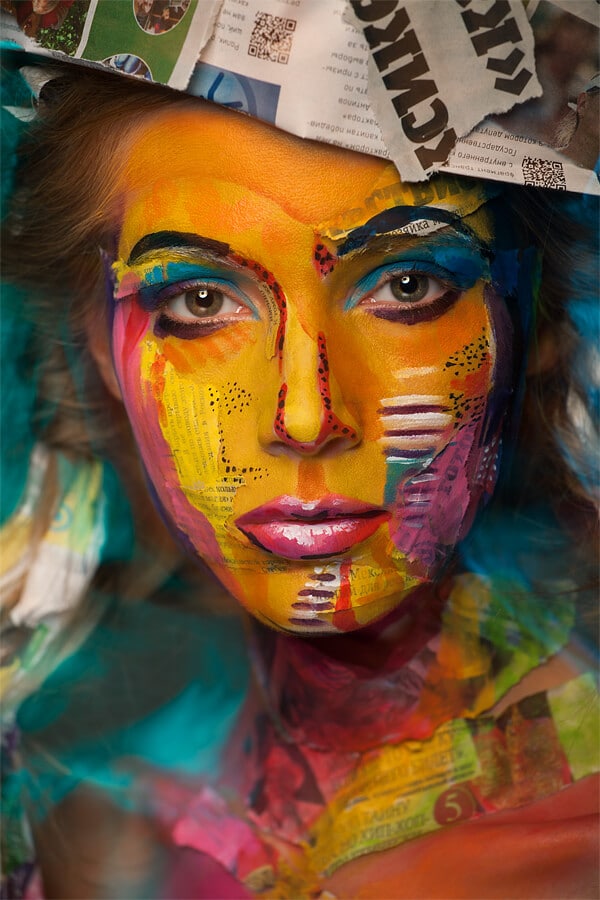 Kutsan Valeriya, maquillage, portraits, visages, illusion