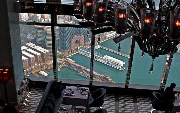Restaurants incroyables dans le monde, tables avec vue