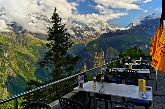 Restaurants incroyables dans le monde, tables avec vue