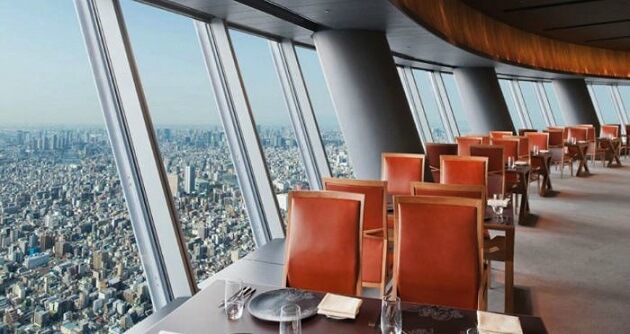 Restaurants incroyables dans le monde, tables avec vue