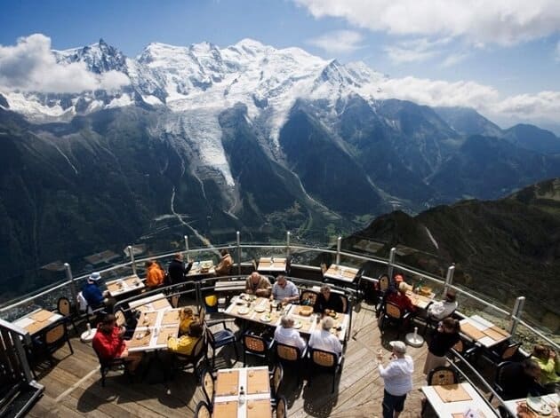 Restaurants incroyables dans le monde, tables avec vue