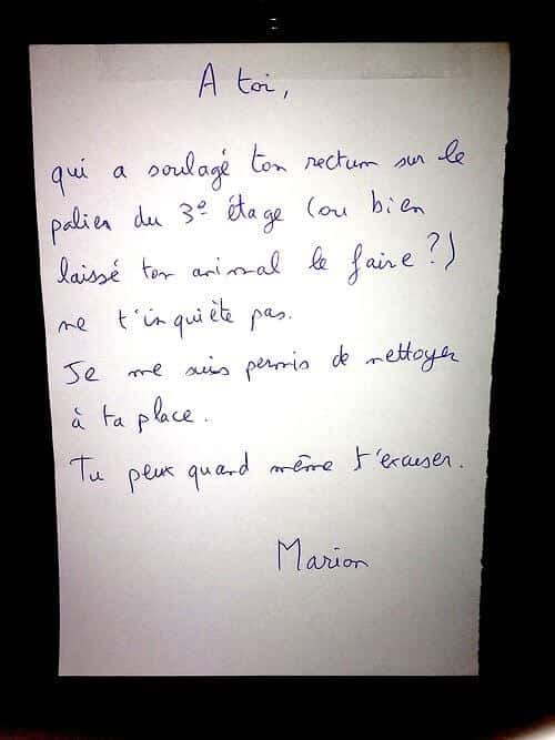 Chers voisins, mots de voisins