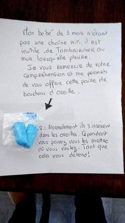 Chers voisins, mots de voisins