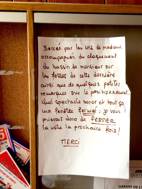 Chers voisins, mots de voisins