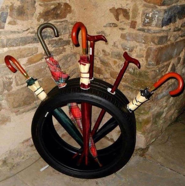 Recycler des vieux pneus, idées déco