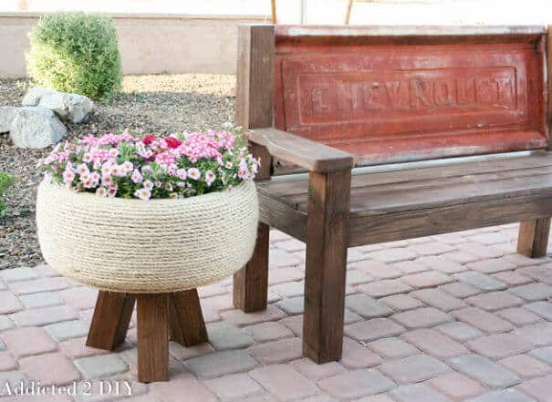 Recycler des vieux pneus, idées déco