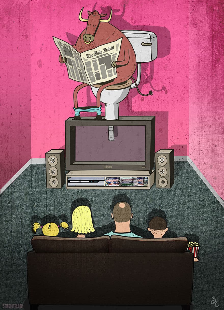 Steve Cutts, illustration, société moderne