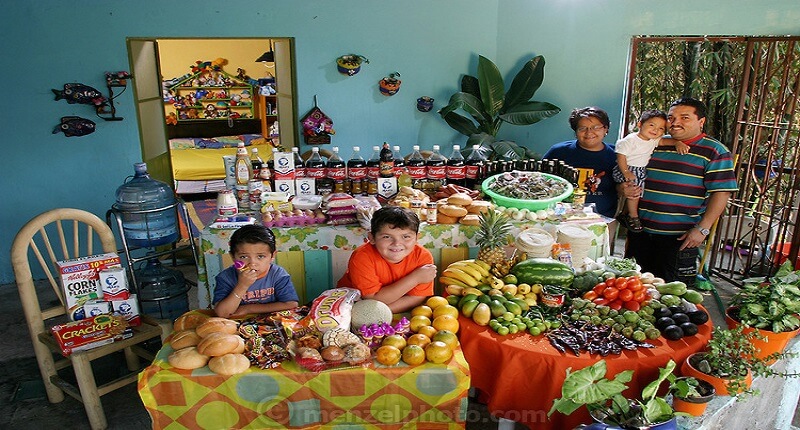 Famille, Mexique, Alimentation