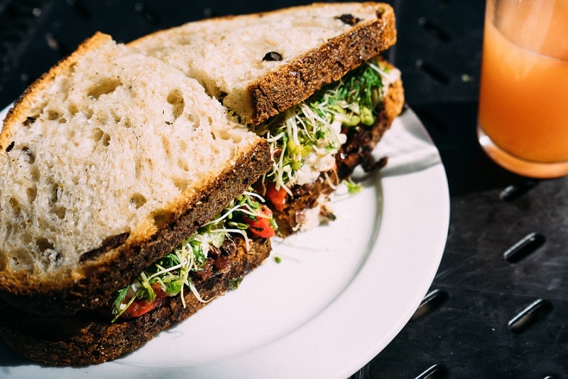 Sandwich, calories, kilomètres