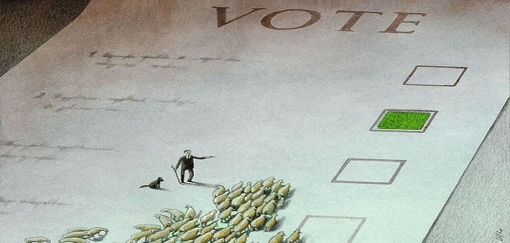 Dessin, Bulletin, Vote, Elections