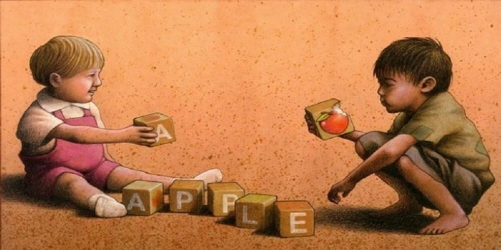 Dessin, Enfants, Jouets, Apple