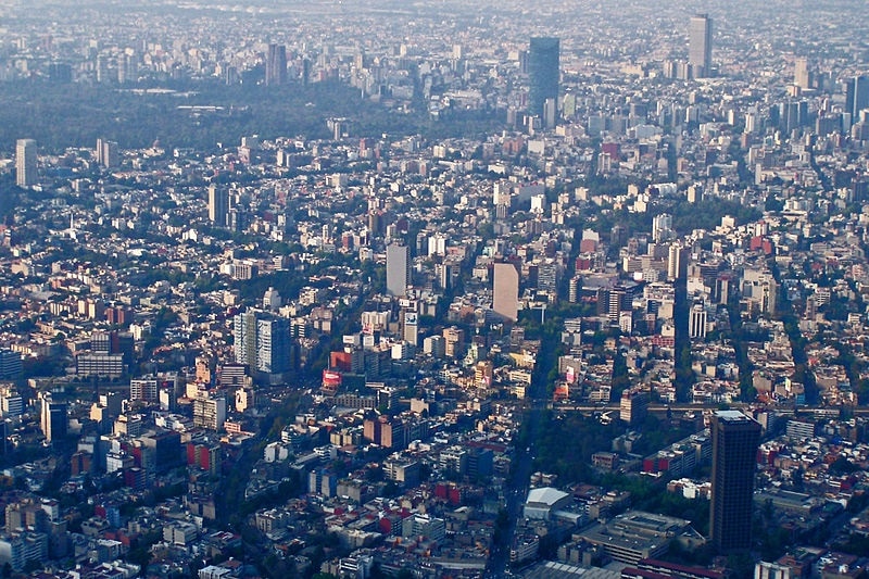 Densité de la ville de Mexico