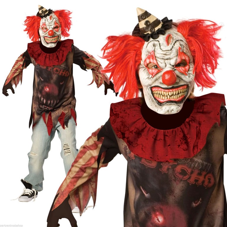 Déguisement Halloween, le clown monstrueux