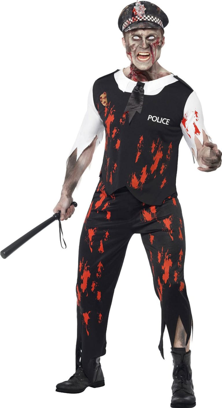 Déguisement Halloween, policier zombie