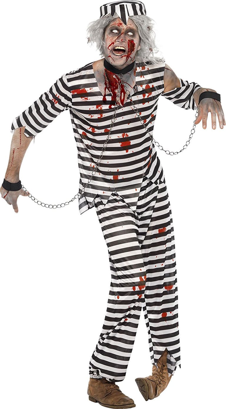 Déguisement Halloween, prisonnier zombie