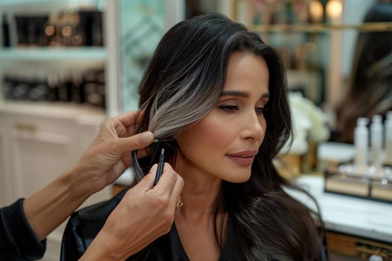 Découvrez l'astuce inattendue de Salma Hayek pour dissimuler les cheveux blancs en quelques secondes
